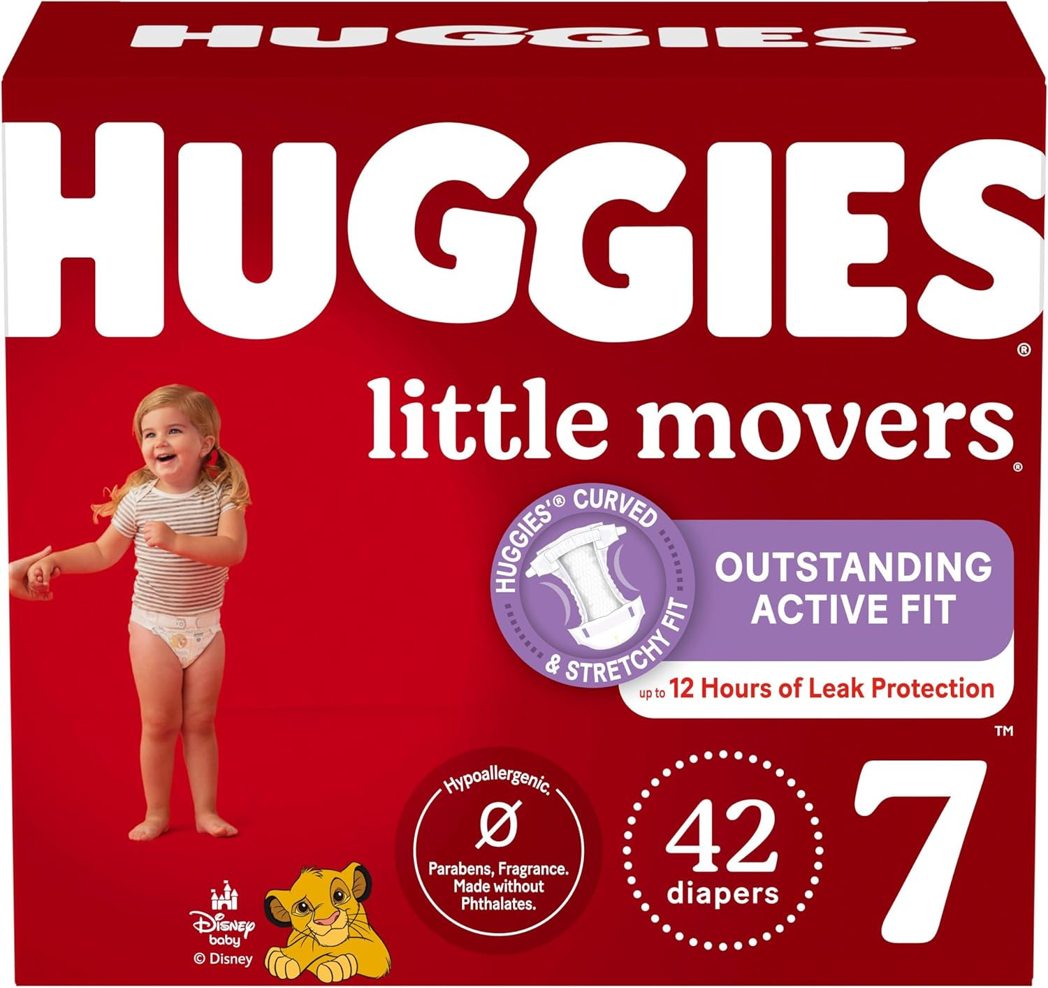 Huggies Size 7 Diapers, Little Movers Baby Diapers, Size 7 (41+ Lbs), 42 Count image number 5