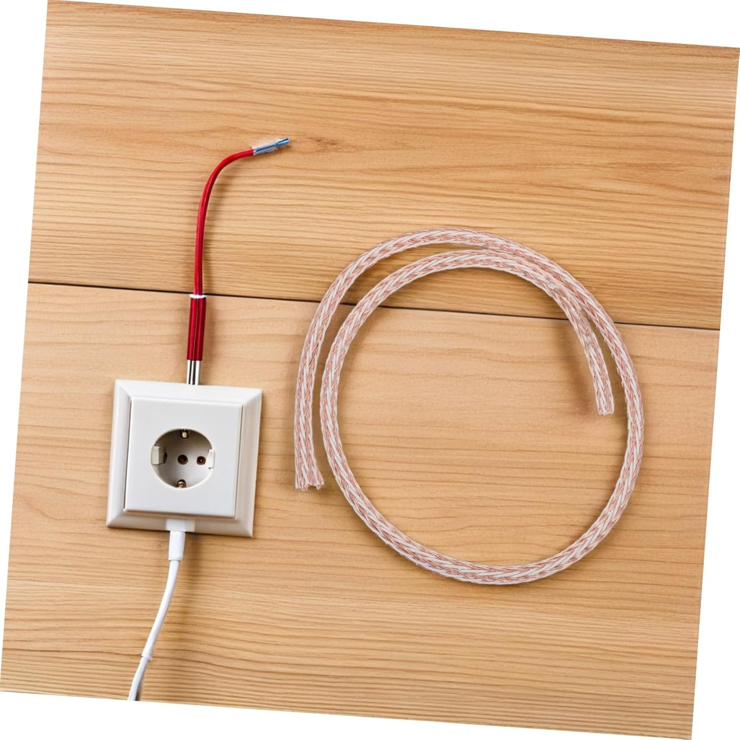 LABRIMP Copper Audio Speaker Wire High Fidelity Sound Cable for Hifi Systems Reduces Signal Loss Enhances Clarity Compatible with Various Speakers image number 1