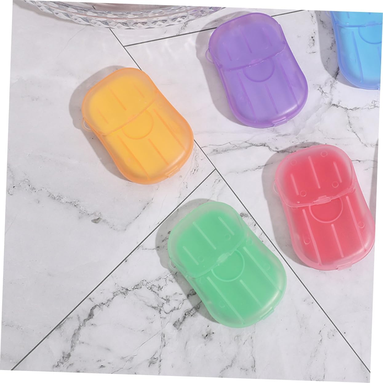 WHAMVOX Travel Soap Sheets Portable Hand Wash Sheets Disposable Soap Paper Compact Convenient for Travel Toiletries image number 2