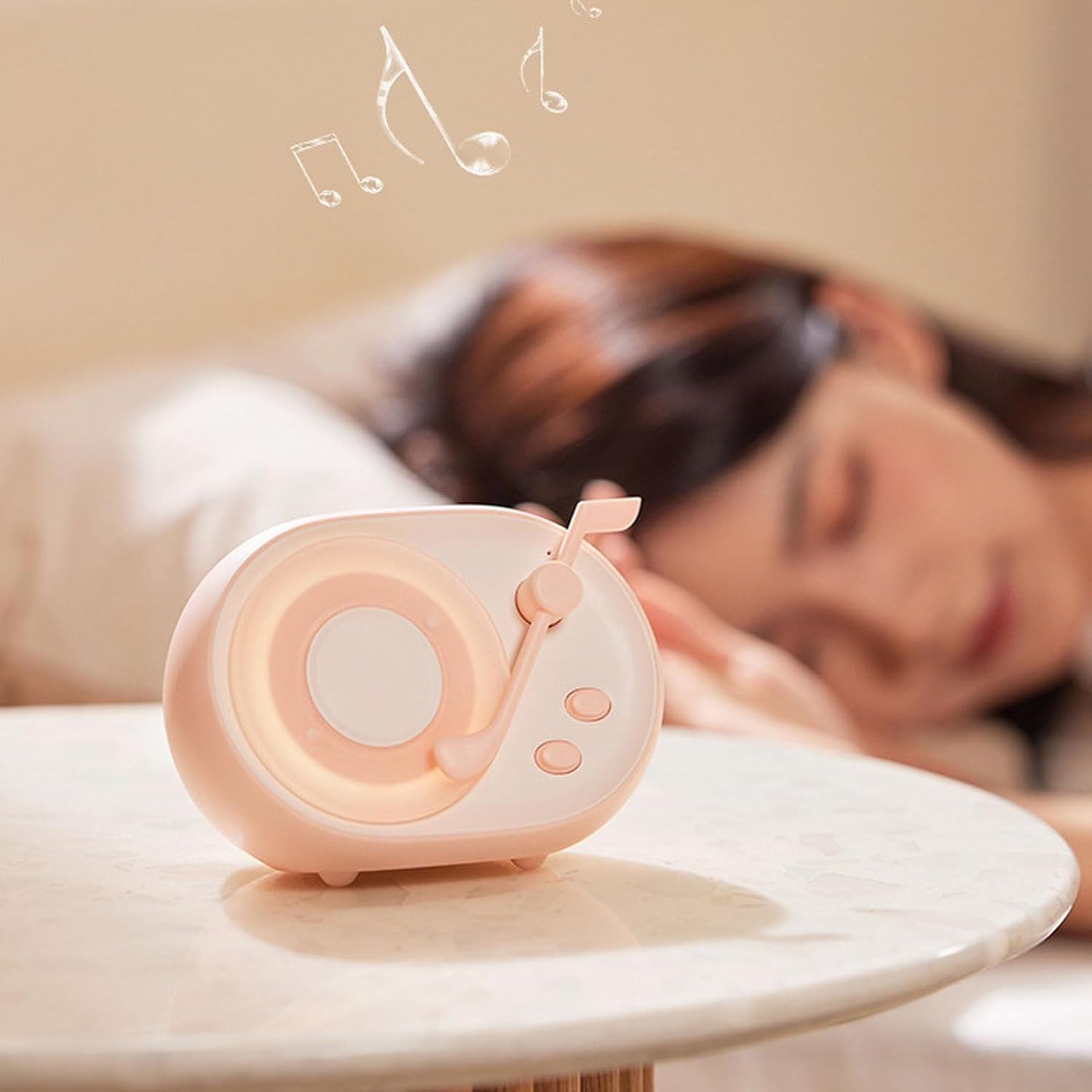 Cute Speaker, Mini Portable Speaker with Light, Retro Stylish Design, 1200Mah Battery Bass Enhancement Birthday Vintage Speaker for Bedroom (#2) image number 3