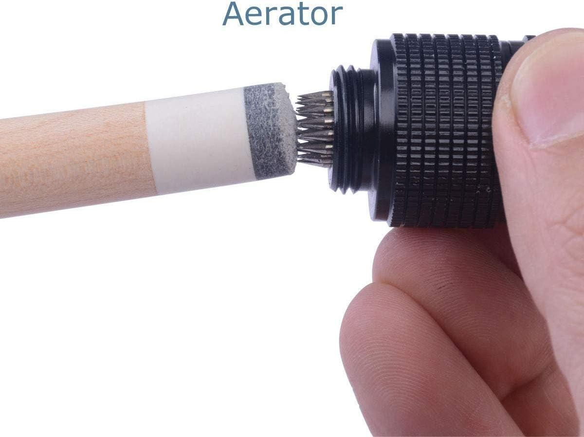 Aluminum 4-In-1 Billiard Pool Cue Tip Accessory Tool Repair Kit (Scuffer, Aerator, Tapper, Joint Protector) image number 2