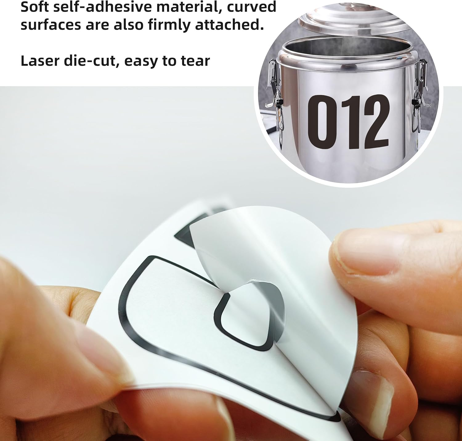 6 Sheets Mailbox Numbers Stickers 60 Pieces 4 Inch Waterproof Viny Self Adhesive House Number Decals anti Fading Number Signs for Signs Cars Home Doors Business Address Number Residence (Black) - Blue image number 7