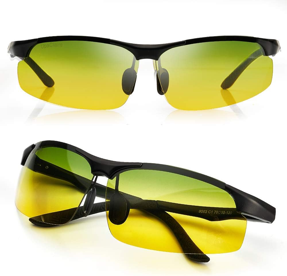Upaclaire Night Vision Glasses and High Definition Polarized Sports Sunglasses image number 2
