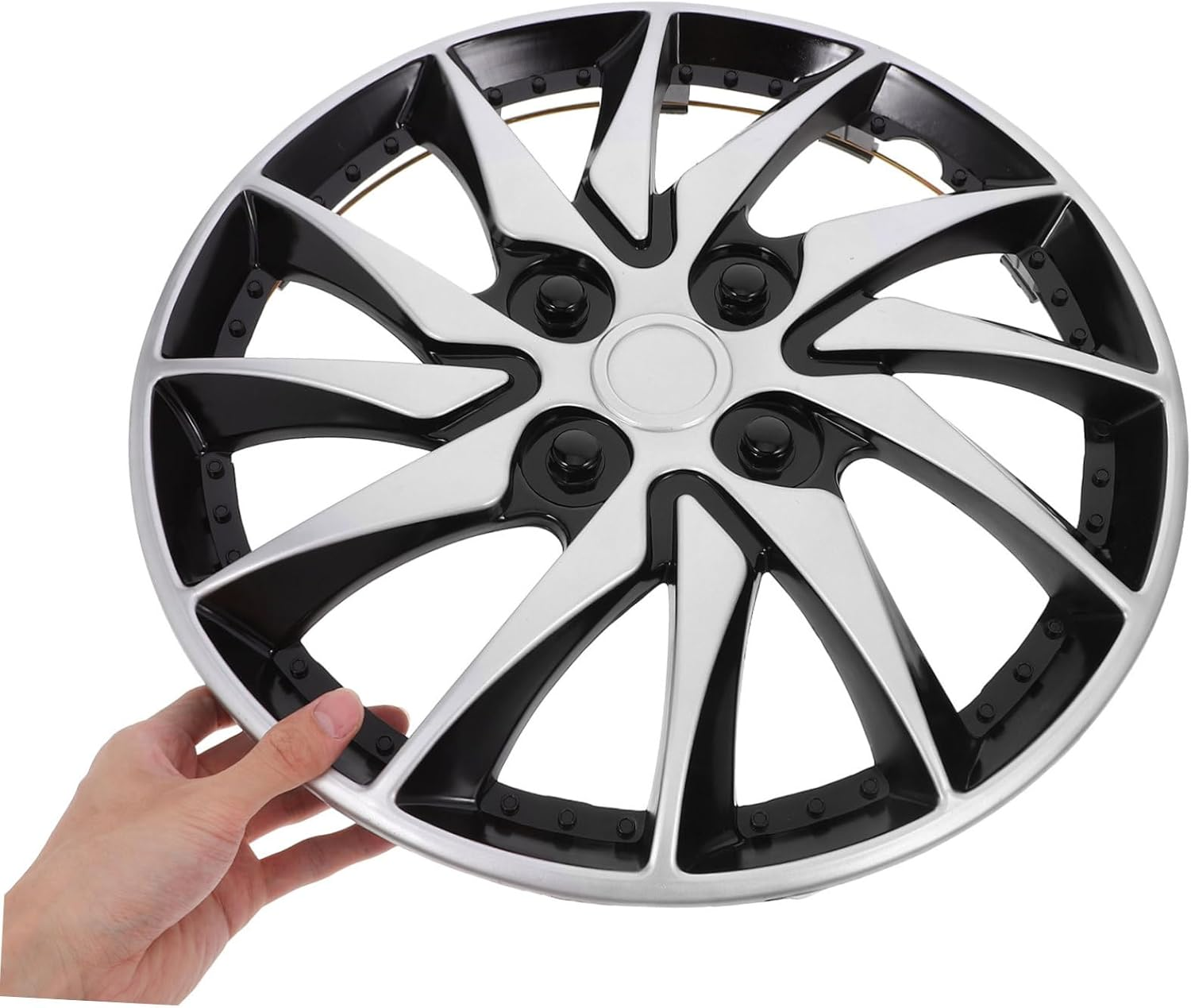 GARVALON Car Wheel Hub Covers Hubcap 14" Universal PP Hubcap Cover for Car Truck SUV Improved Design for Steel Wheel Protection Appearance Upgrade image number 6