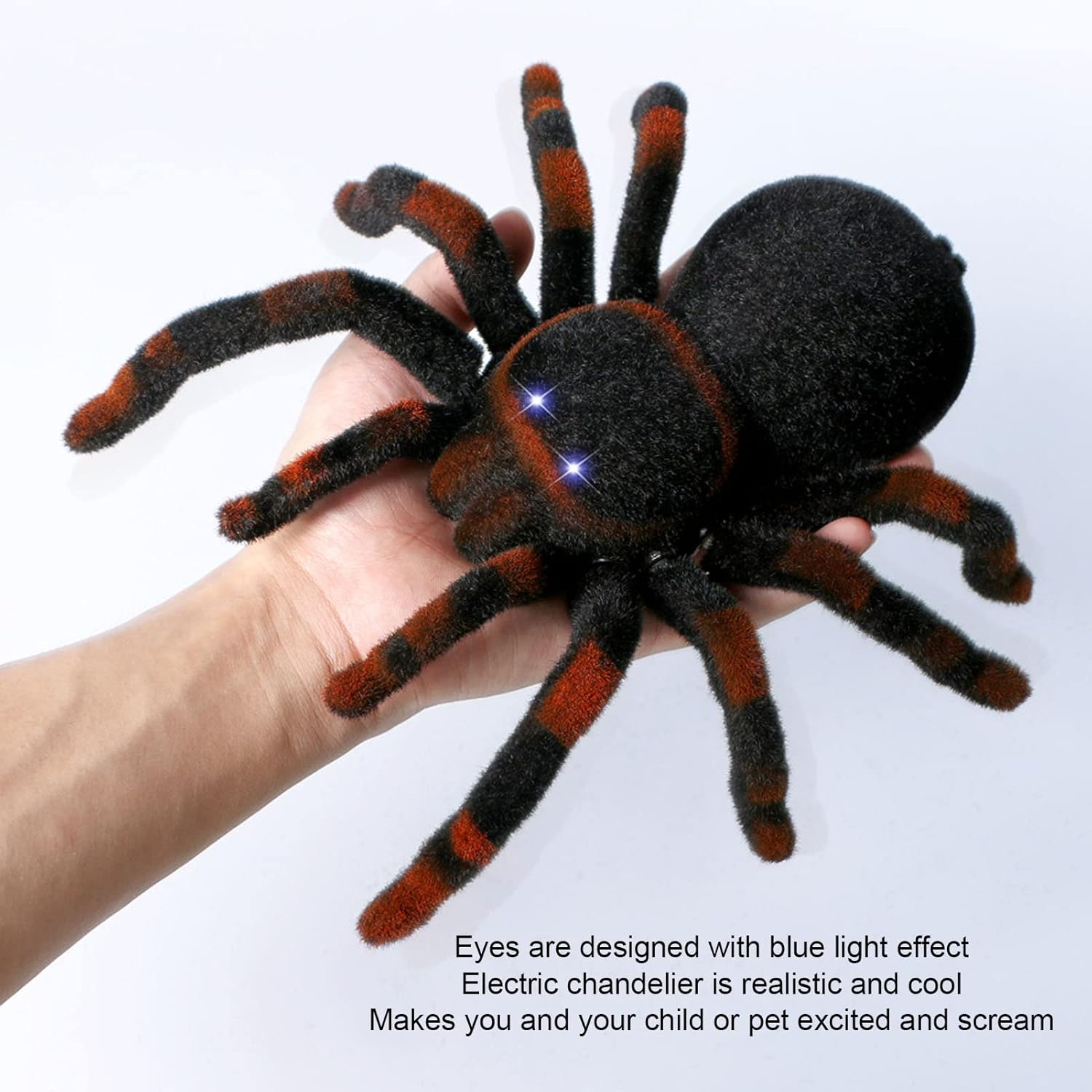 Remote Control Spider Toys, Moving Pet RC Spider Toys Realistic for Halloween for Fool Day for Birthday (781) image number 6