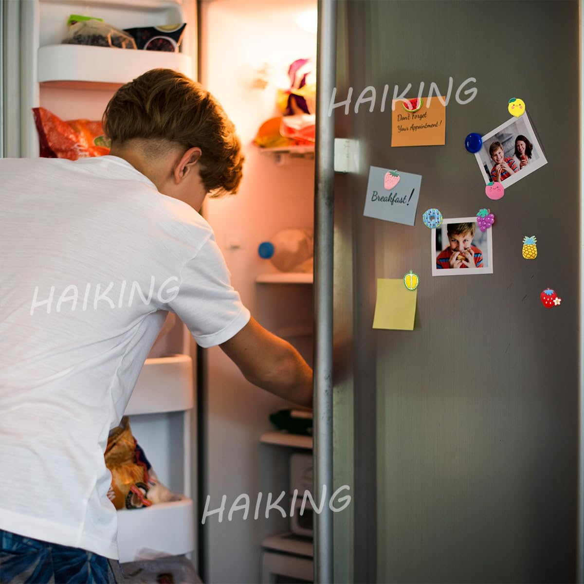 HAIKING Decorative Refrigerator Magnets, 9 PCS Cute Fruit Magnets for Office, Office, Classroom Decorations (Mixed Styles)