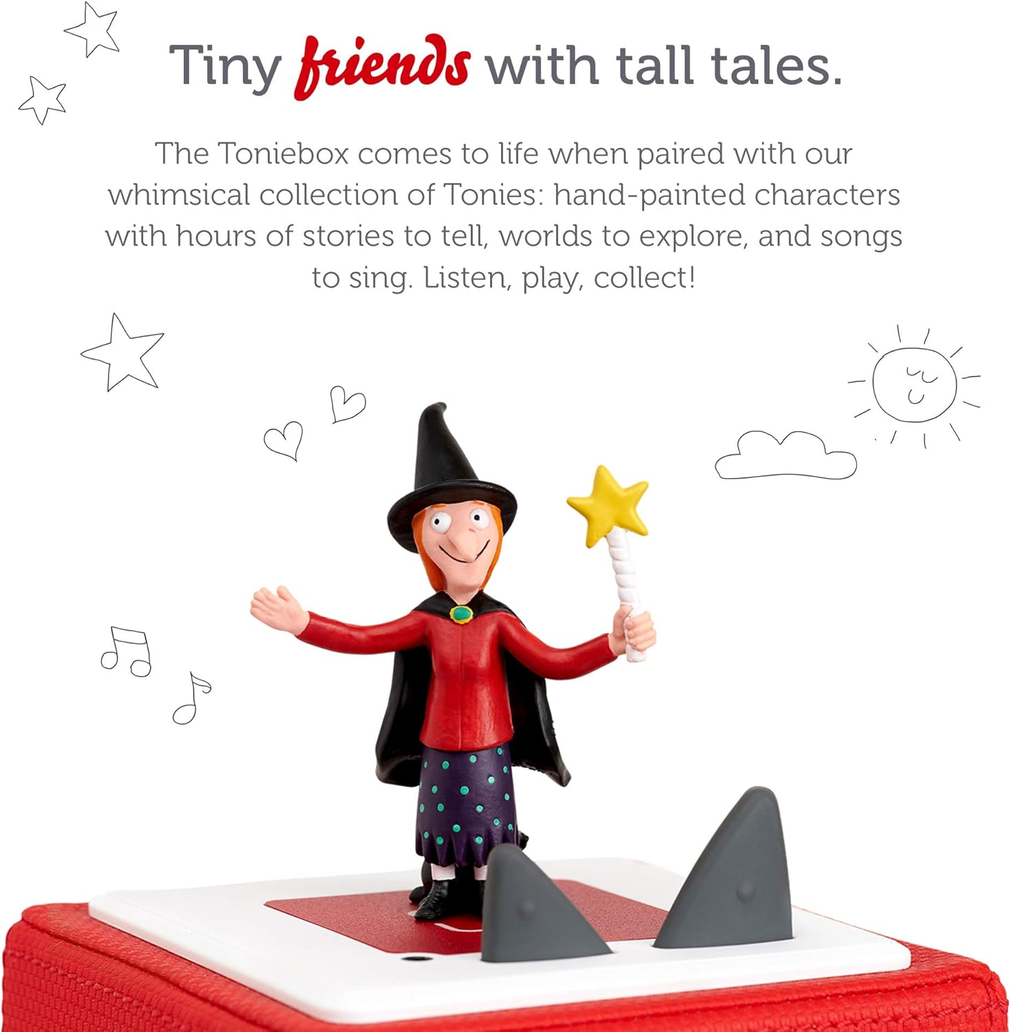 Tonies Room on the Broom - Includes 1 Story and 4 Songs for Toniebox Screen-Free Audio Player - Ages 3 and Up image number 1
