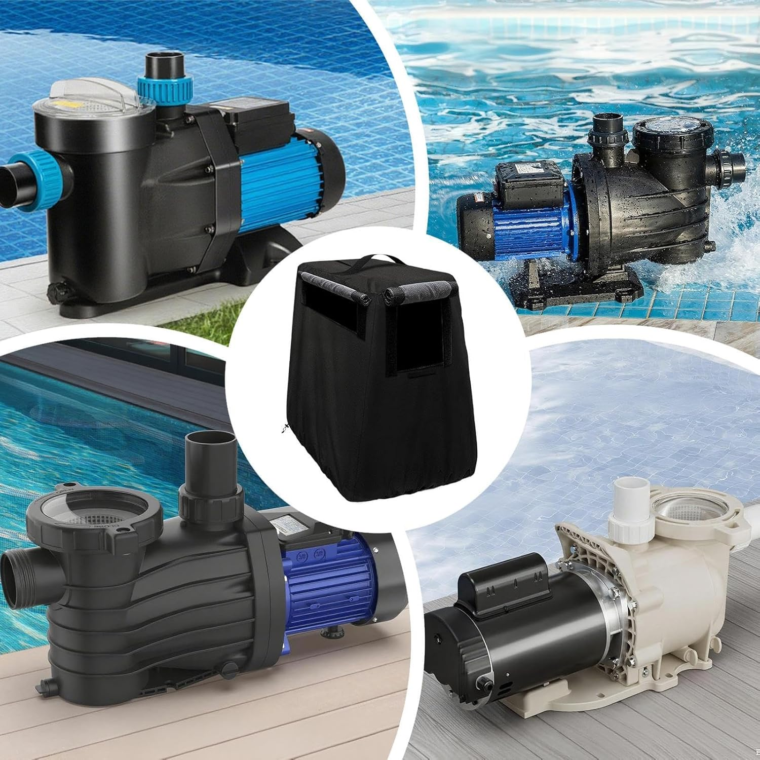 Well Covers for Shallow Well - Waterproof Protector,Shallow Pump Protective Cover,For Garden Backyard Farm Pathway Driveway Patio Lawn Walkway Courtyards Balcony