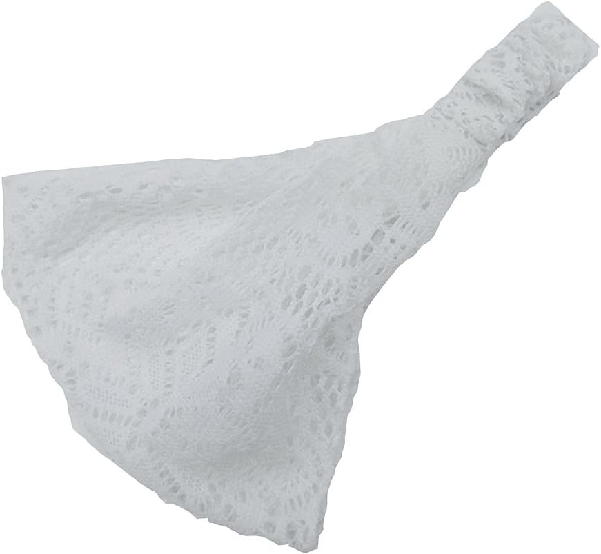 1 X Lace Headband for Women, Wide Hair Bands, Elastic Headwrap, Vintage Headbands, Fashionable Headbands, Hair Band Accessories, Hair Accessories for Party, Birthday, Decoration, White