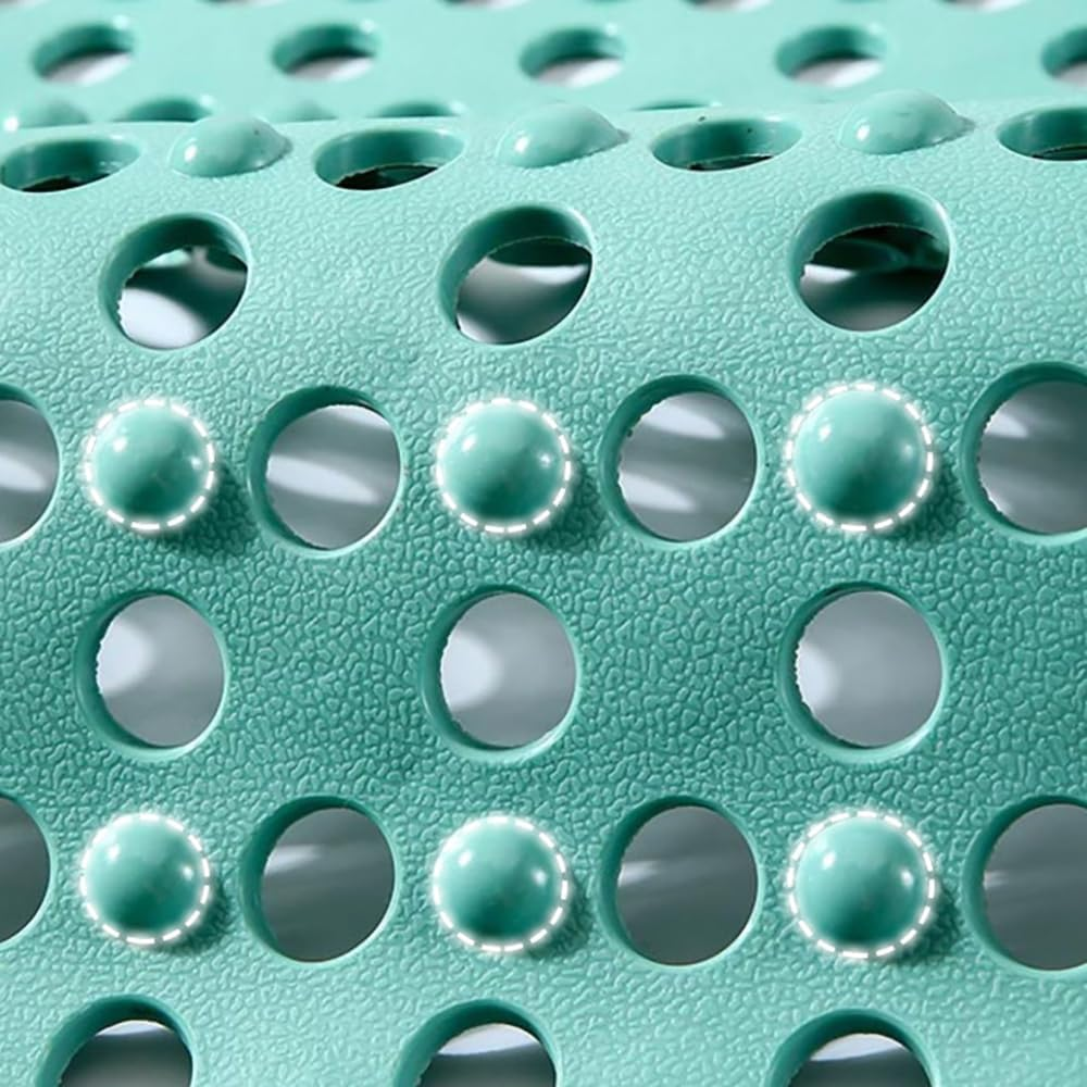 Tongke Bathtub Mat Non-Slip Bath Mat Bathroom Shower Mat with Drainage Holes, Mint Green, 80X40Cm image number 4