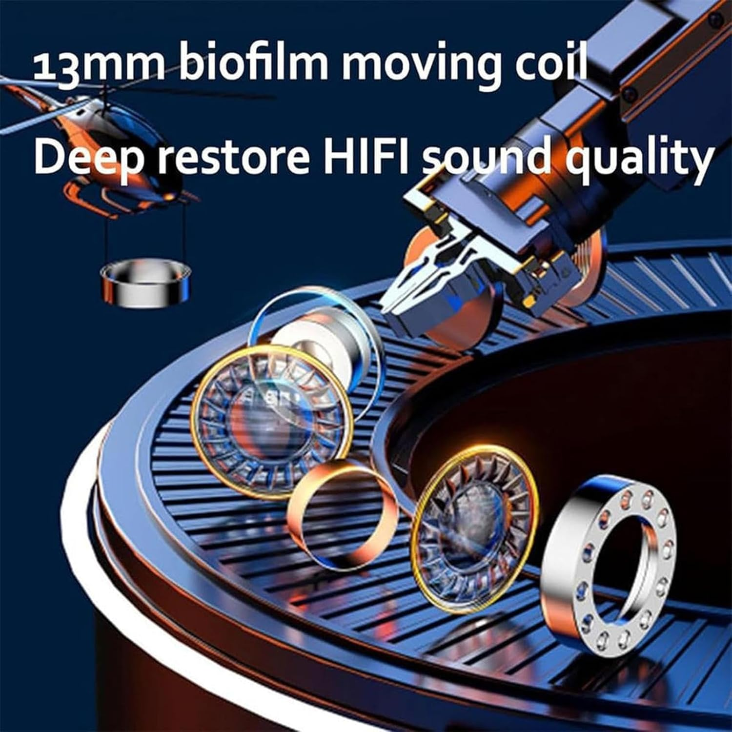 Wireless Bone Conduction - Mini Clip Headset, Earring Style Audio | Secure Fit Wireless Frame, Ultra-Compact Microphone Enabled Technology Gym Workouts Jogging Travel Commuting Urban Listening image number 4