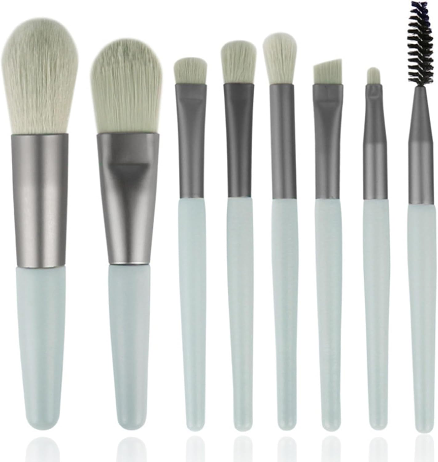 Makeup Brushes Set &ndash; 8 Pcs Soft Makeup Brush Kit with Powder, Blush, Highlight & Eyeshadow Brushes, Portable Travel Cosmetic Brush Set for Beginners & Professionals