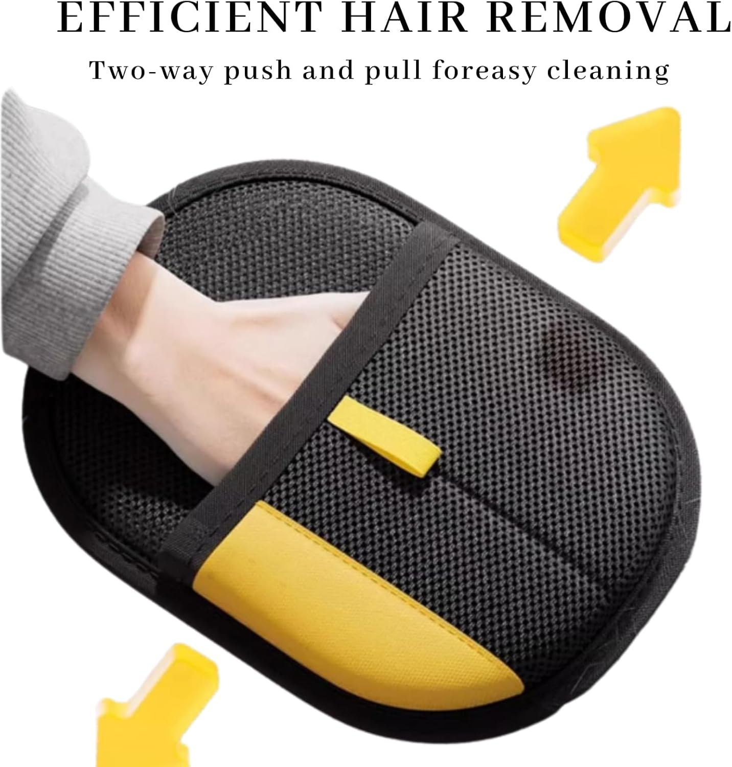 Acssart Pet Hair Removal,Beyond Draw Upgraded Electrostatic Pet Hair Velour Remover Gloves, Reusable Grooming Mitt for Cats & Dogs,Perfect for Sofa, Carpet & Car Interior (1) image number 5