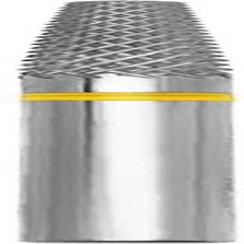 1Pc Carbide Tungsten Steel Nail Cutter Bit 2.35Mm Tapered Nail Drill Bits Electric Grinder for Removing Gel Acrylic Coatings (Yellow XF Extra Fine Teeth)