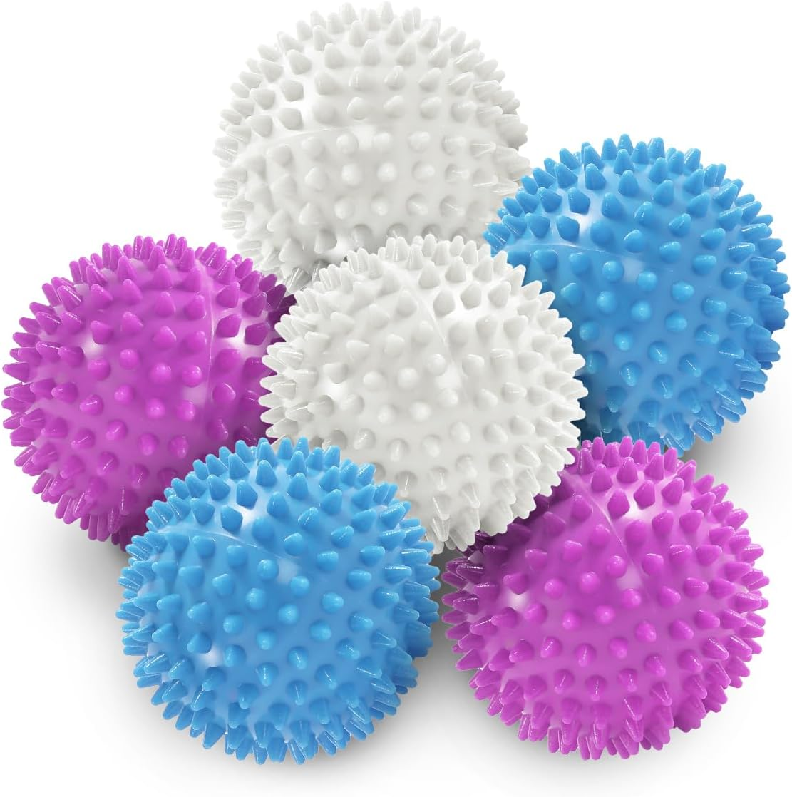 Wash Dryer Balls, 6 PCS Rubber Laundry Balls for Drying, Washing and Fluffing Clothes (6Cm/2.36In) image number 6