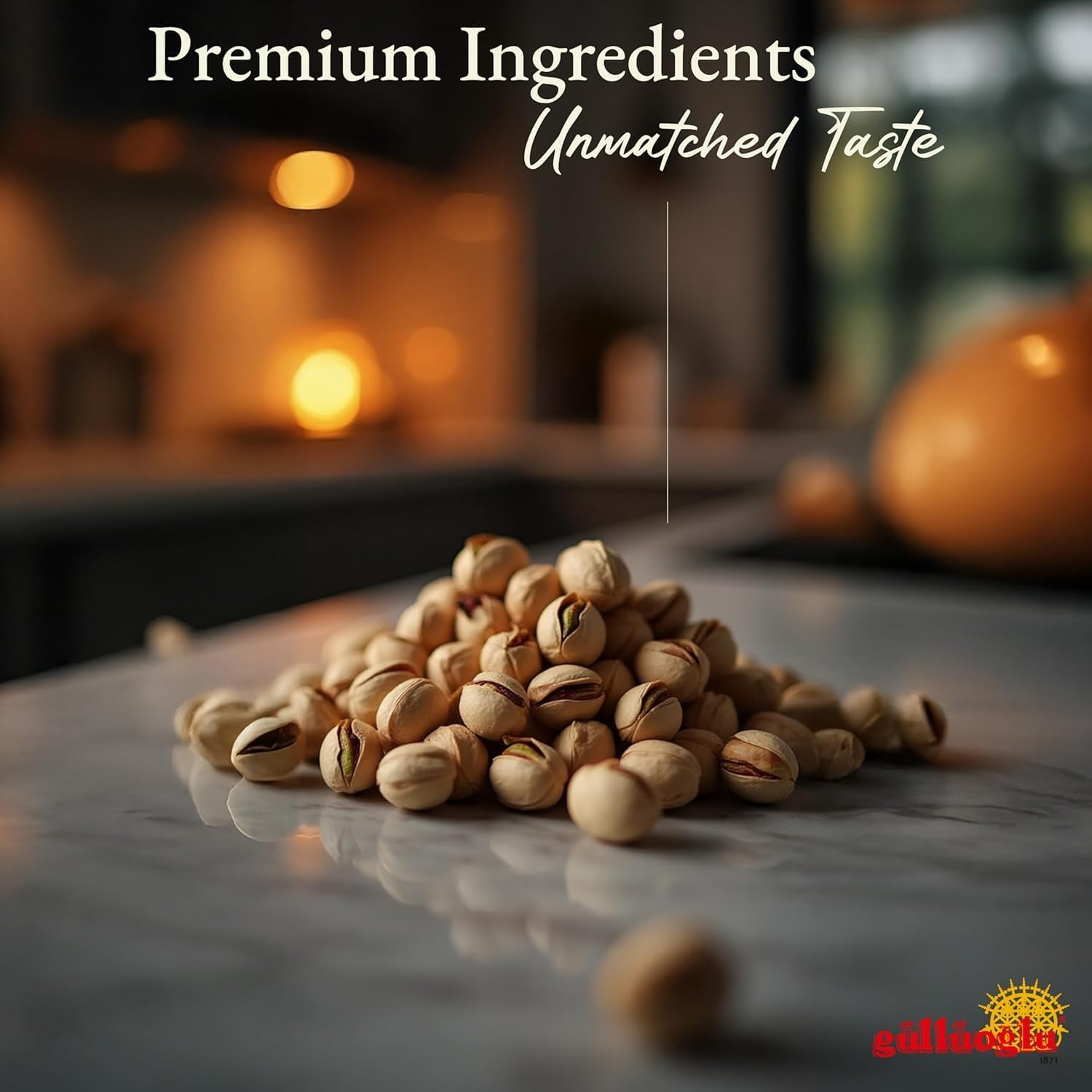 Gulluoglu Pistachio Cream BULK 1 KG, Pistachio Butter, Best for Dubai Chocolate, Turkish Premium Pistachios Cream Perfect Taste for Dubai Chocolate image number 1