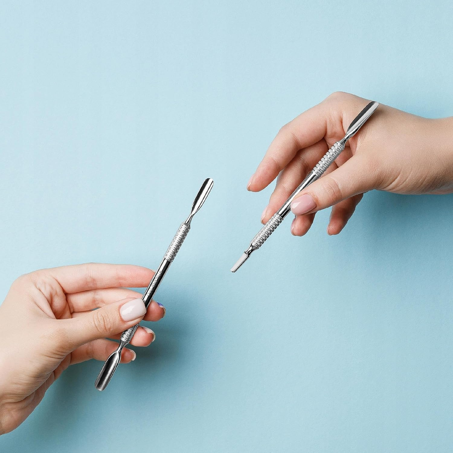 Staleks Pro Manicure Pusher Professional Cuticle Pusher Slanted and Loop End Metal Orange Stick Expert 51/2 image number 6