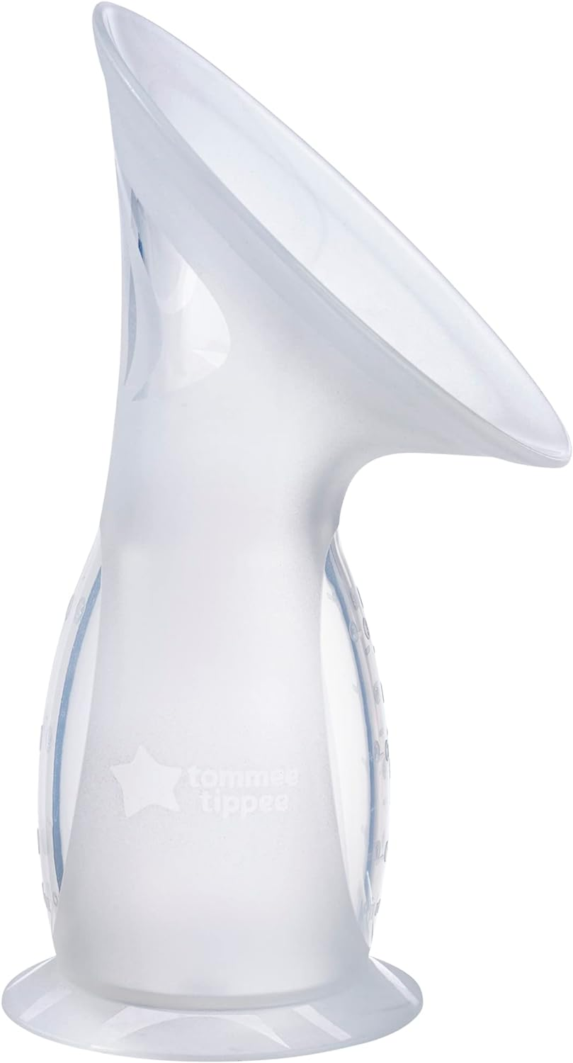 Tommee Tippee Silicone Manual Breast Pump, 100Ml, Milk Saver and Let down Catcher to Express, Relieve or Catch Excess Breast Milk, Includes Sterilising Lid image number 1
