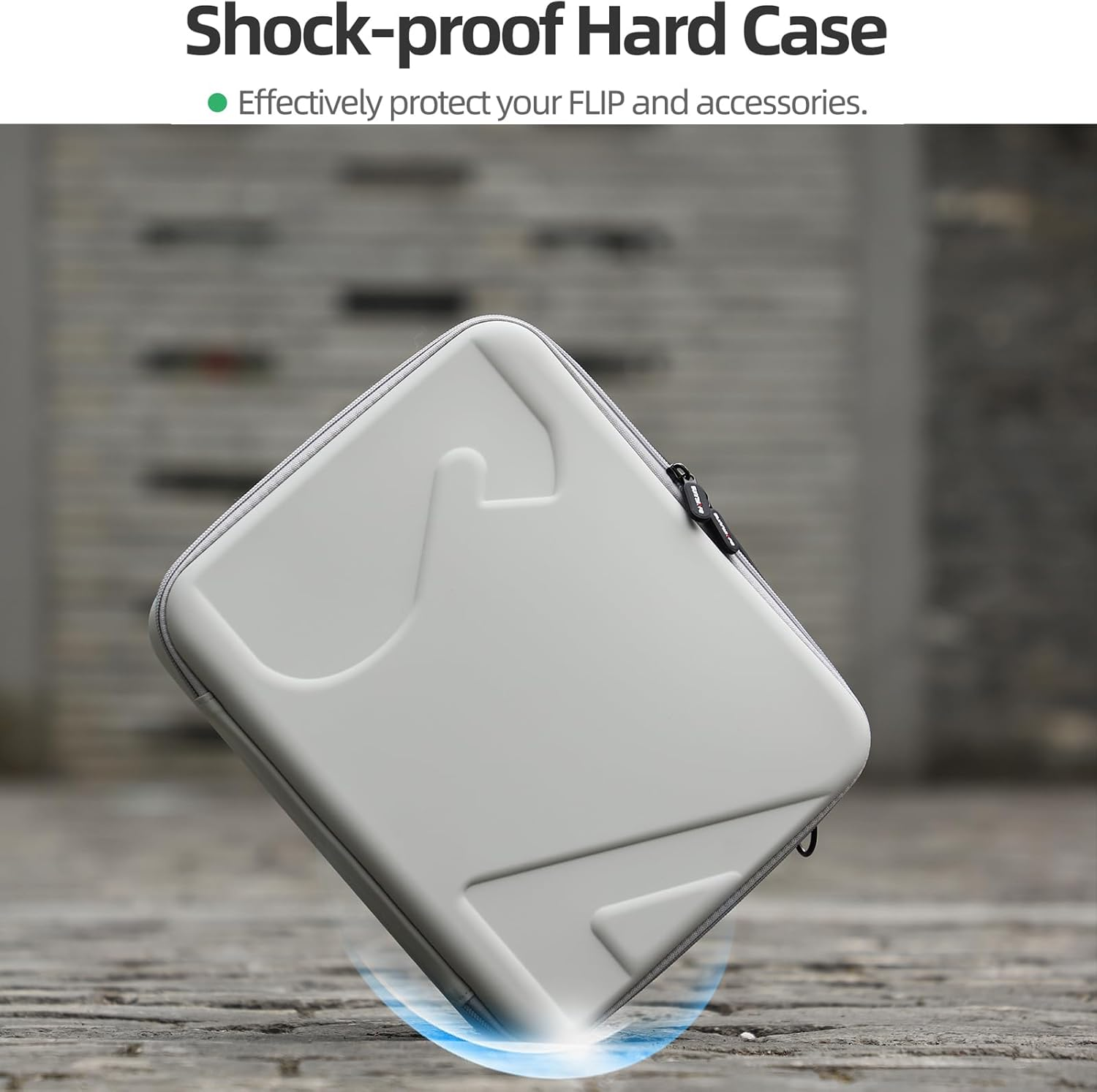 Carrying Case for DJI Flip, Portable Travel Shoulder Bag for DJI Flip Accessories, Fits RC 2/RC-N3 Remote Controller (Black) - Grey image number 6