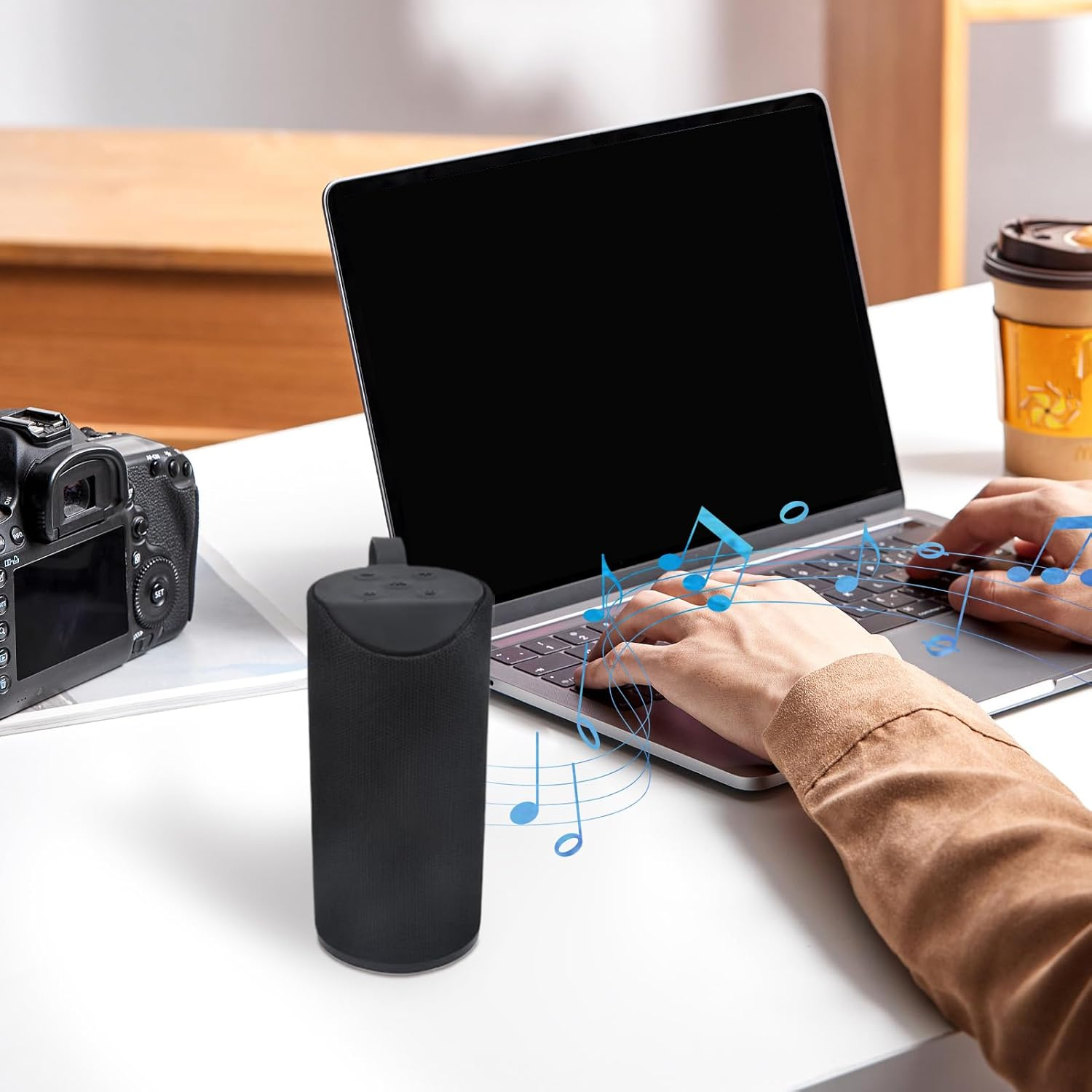 Quzente Wireless Speakers,Portable Small Wireless Speaker for Party | Waterproof Electronic Device Tech Gadgets for Boys Teen Adults Travel Bathroom Shower Bathroom Pool Outside - Red image number 2