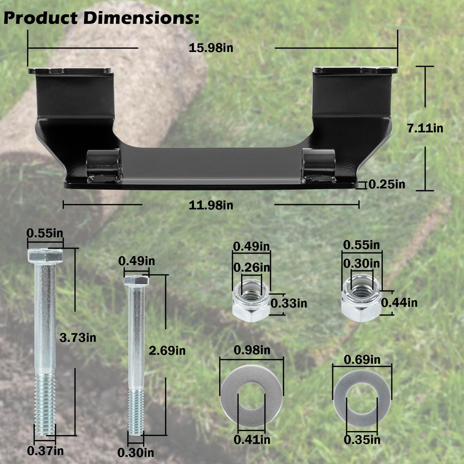 123292 Transaxle Crossbrace Brace New Upgraded Version Kit, Compatible with Hustler Raptor SD and Raptor SDX Riding Mowers image number 3