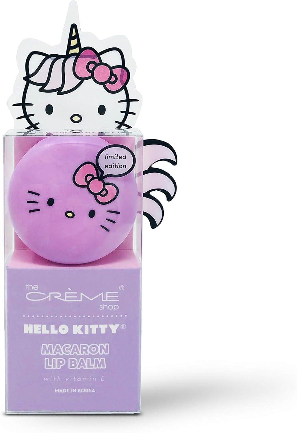 The Cr&egrave;me Shop X Sanrio Hello Kitty Macaron Lip Balm (Hello Kitty Cool as Mint) Korean Cute Scented Pocket Portable Soothing Advanced Must-Have On-The-Go image number 6