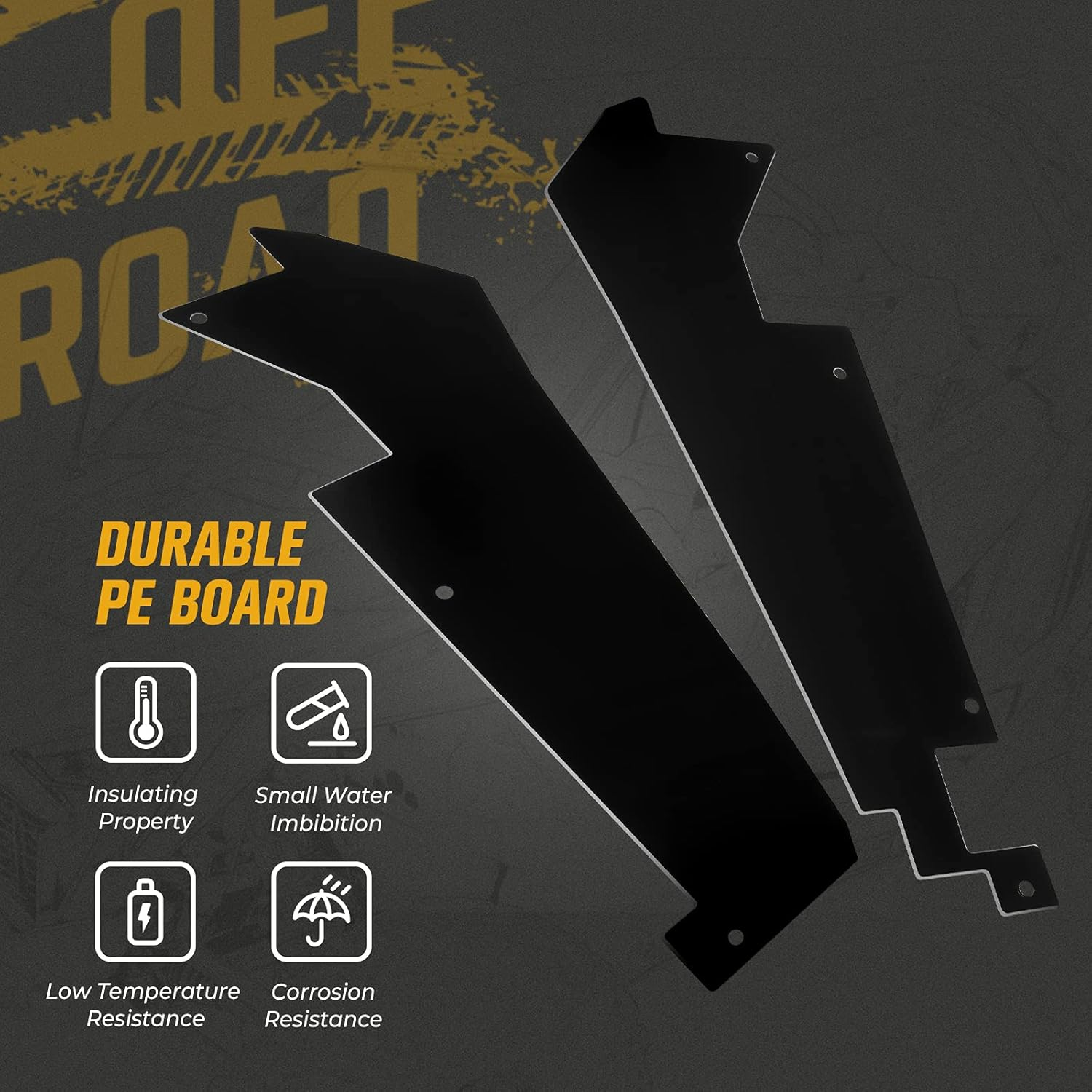 KEMIMOTO PRO XP Fender Flares Accessories, Rear Wheel Well Block Offs PRO XP Inner Splash Fender Mud Guard Compatible with Polaris RZR PRO XP/PRO R 2020-2023 image number 4