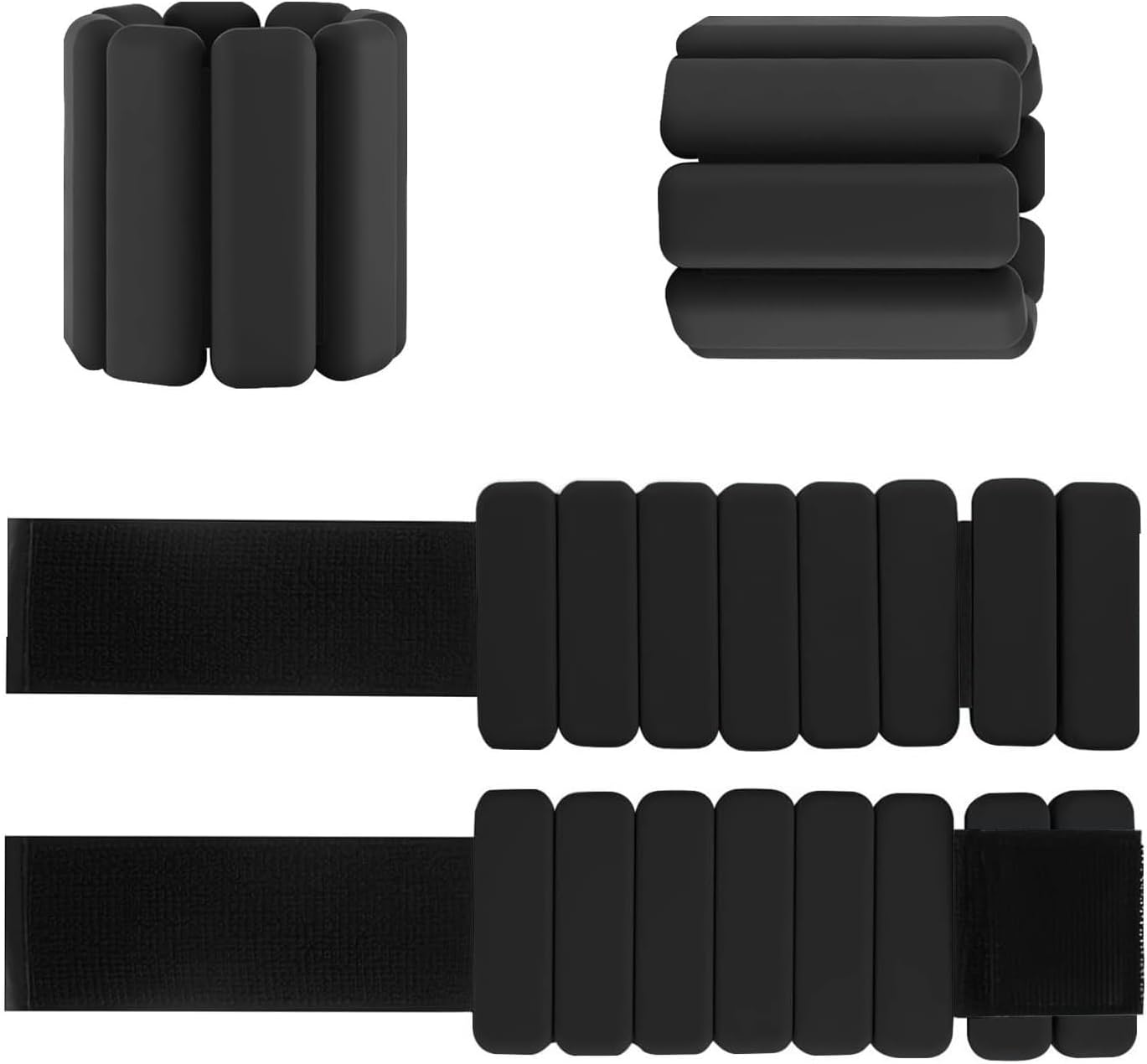 Adjustable Wearable Wrist and Ankle Weights Set of 2(1Lb/Pair) image number 6