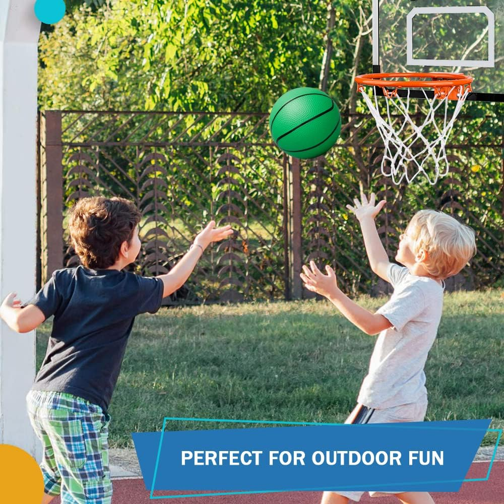 Mini Basketball Hoop for Kid Toddler Adult Toy, over the Door Basketball Hoop with 4 Red Rubber Balls, Space Saving, Office Door Wall Pool Bedroom Sport Party Favors for Boy Girl Age 3+ 4 5 6 7 8 image number 6