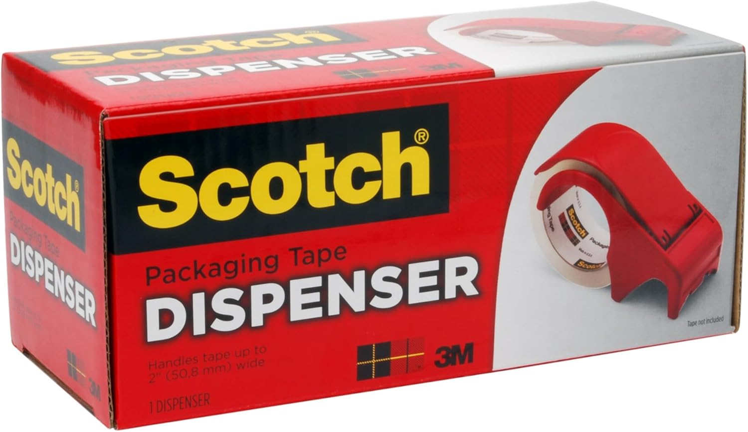 Scotch Packaging Tape Hand Dispenser DP300-RD image number 2