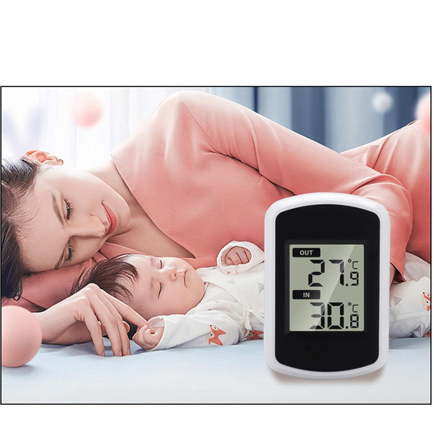 Zerodis Fish Tank Thermometer Floating Easy Read, Wireless Pool Thermometer Digital Water Temperature Gauge Pool Floating Indoor Outdoor for Swimming, Spa, Hot Tub, image number 4