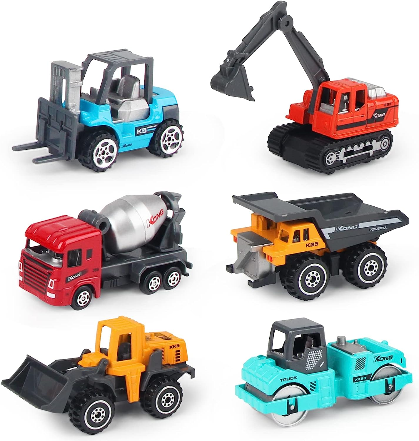 Hapavis Construction Cars Toys Diecast Engineering Vehicle Toy Set Alloy Metal Car Toys Set for Toddlers Kids Boys & Girls Colorful image number 3