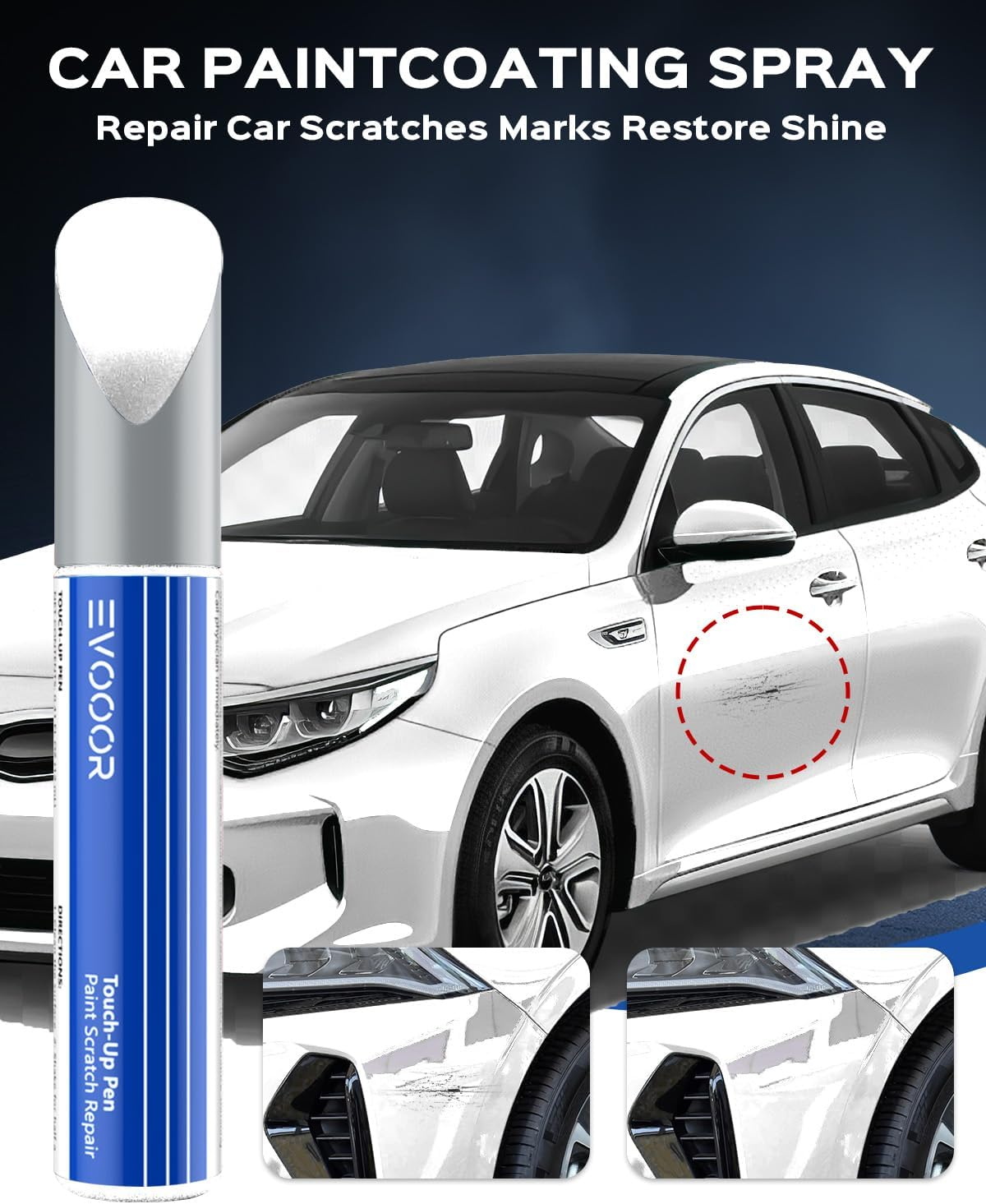 Snow White Pearl (SWP) Touch up Paint Compatible with KIA Exact Match&ndash;Chips and Nicks Touch Up image number 6