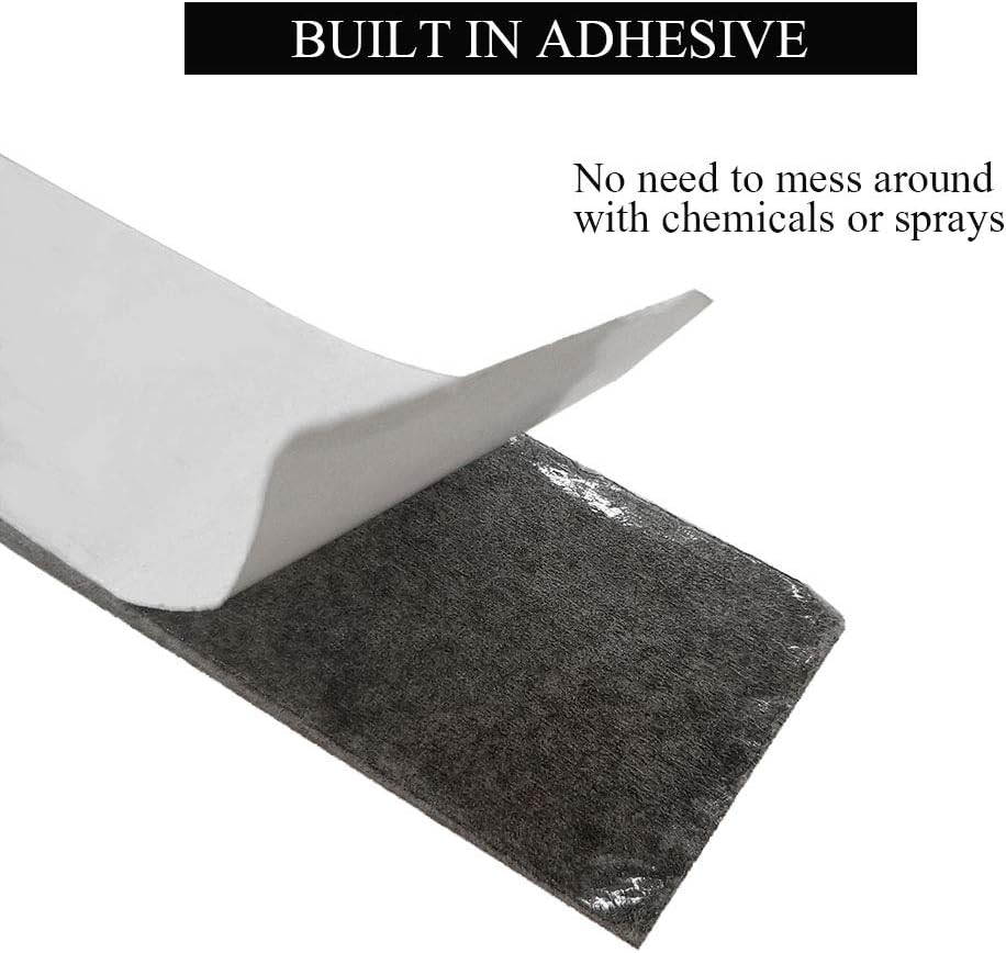 High Temp Grill Gasket Replacement Fit Kamado Joe Classic and Big Joe BBQ Smoker Gasket Pre-Shrunk Accessories Self Stick Felt 15Ft Long, 9/8" Wide, 1/8" Thick image number 4