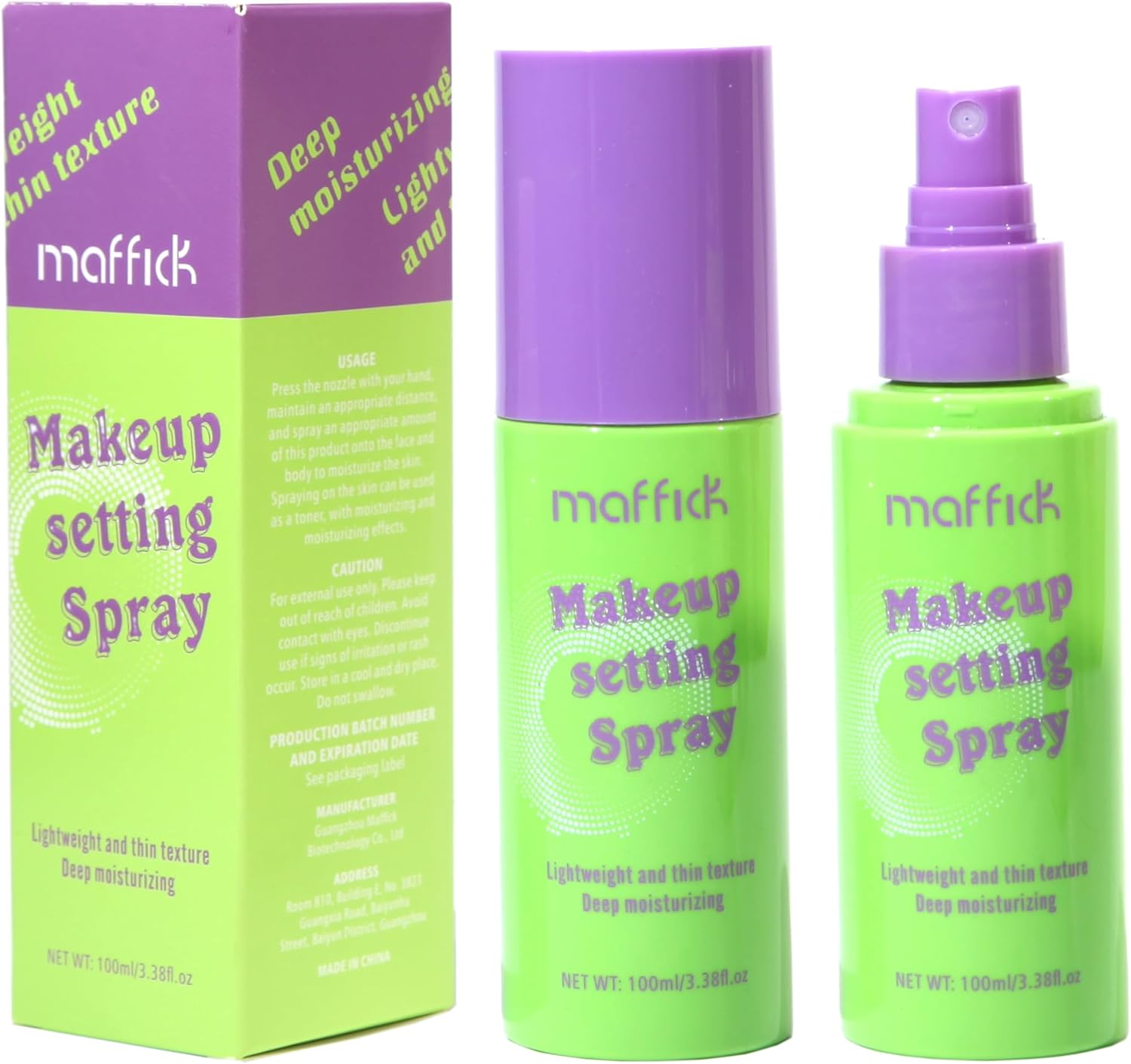 Maffick Makeup Mist,Spray- Hydrating Facial Spray for Makeup Setting & Skin Revitalization, Soothes and Hydrates, All Skin Types (100, Milligrams)
