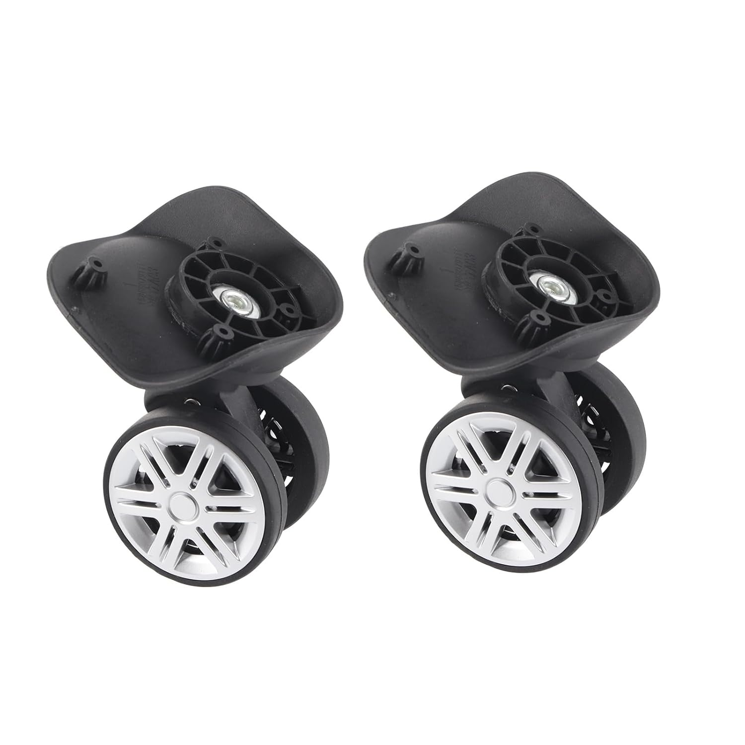 QANYEGN 1Pair Double Row Large Wheel, Outdoor Case Suitcase Accessory, PP Luggage Wheel Replacement for Travel, Outdoor image number 2