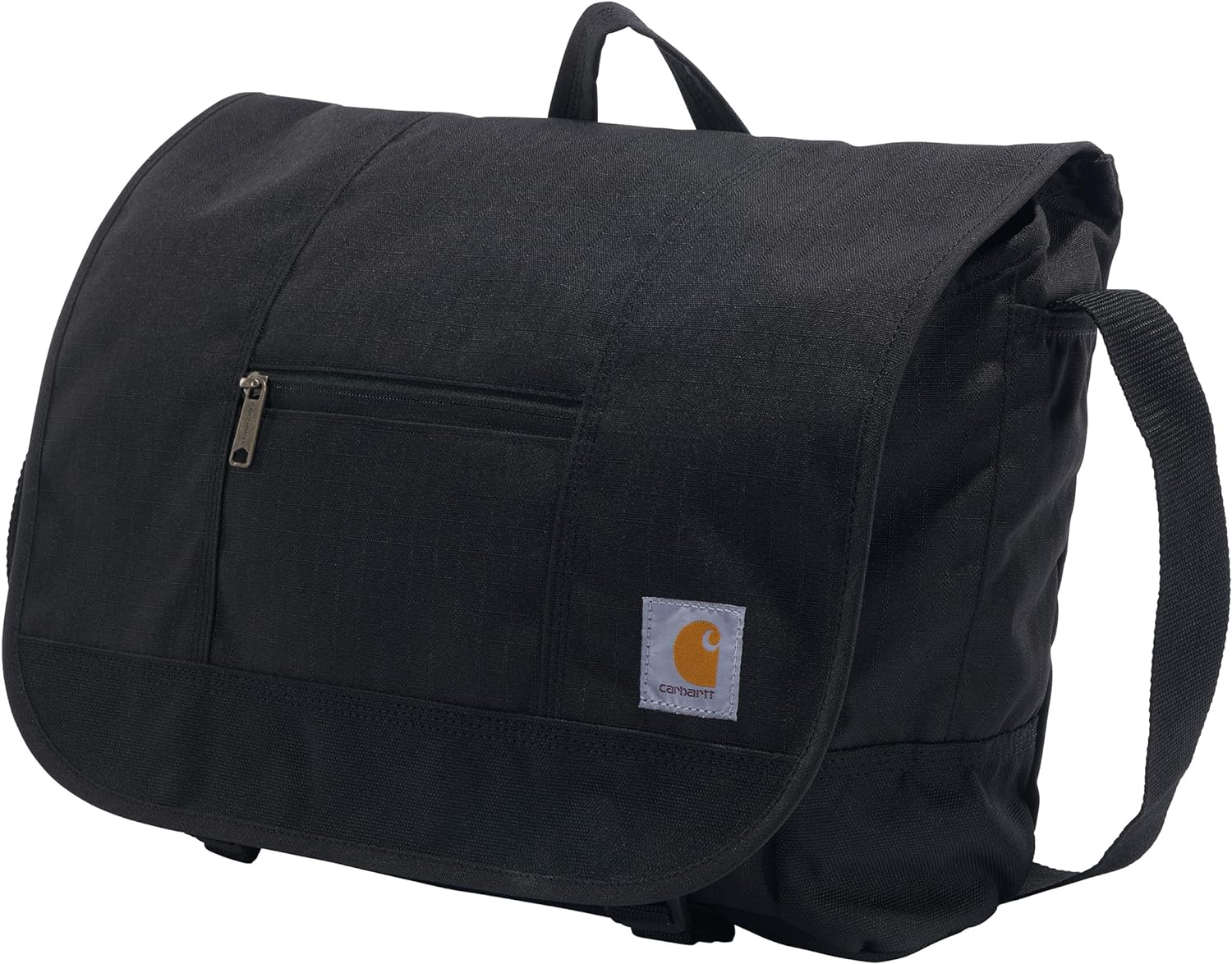Carhartt, Durable Water-Resistant Work, Ripstop Messenger Bag (Black) image number 2
