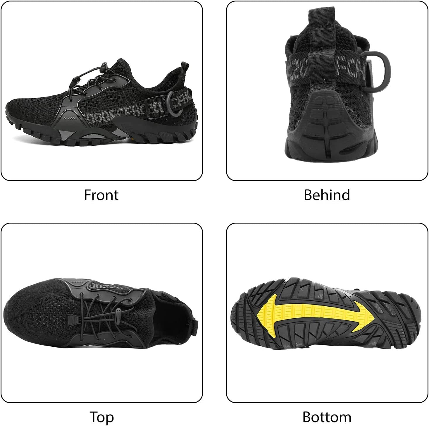 USOR Water Shoes for Men Women Quick-Dry Fishing Shoes Barefoot Aqua Outdoor Athletic Hiking Anti-Slip Shoes Comfort Waterproof Shoes image number 3