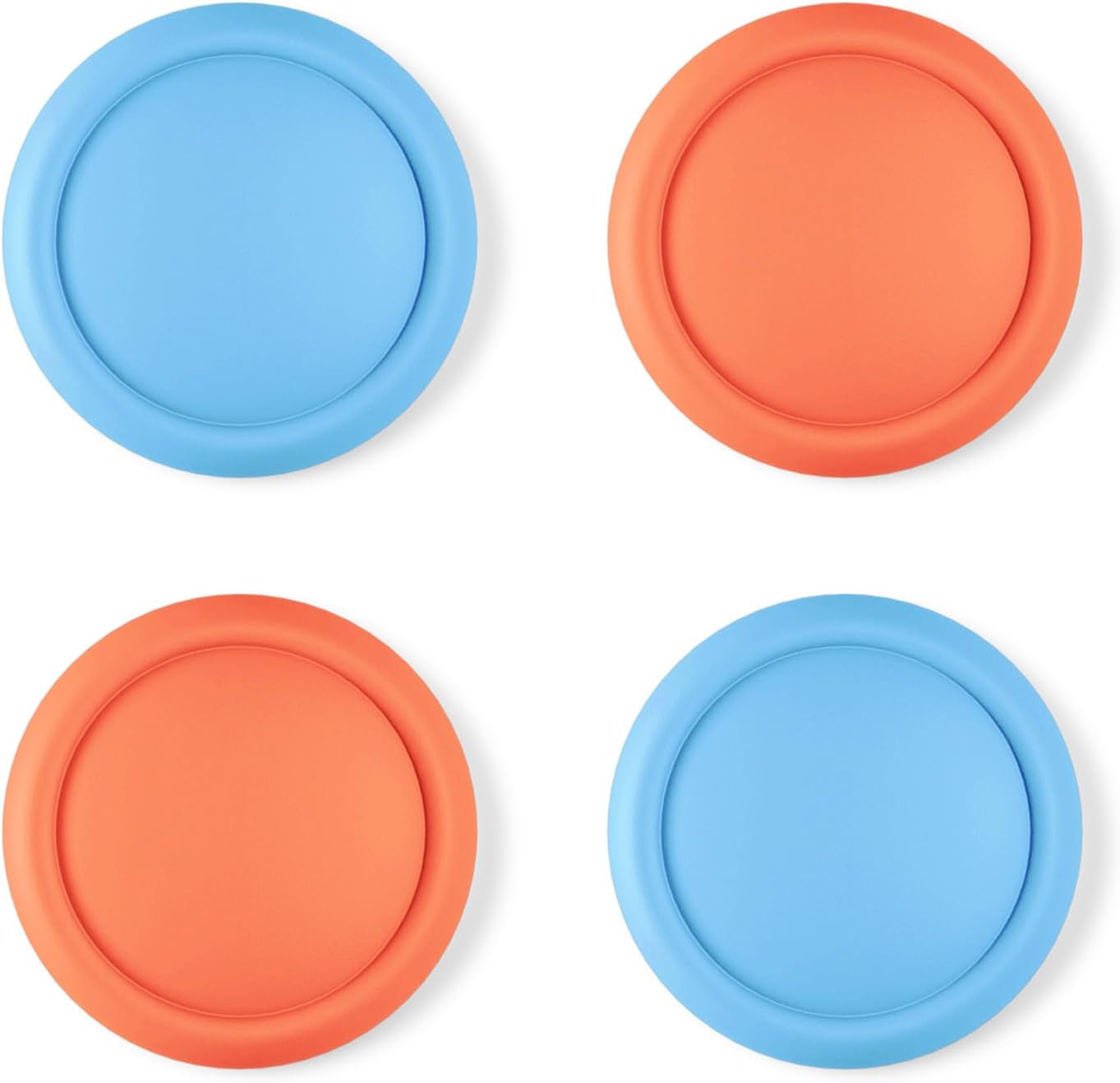 Playvital Thumb Grips for Nintendo Switch 2, 4-Pack Silicone Joystick Caps for Joycon 2, Cute Accessories Comfort Thumbstick Grip Covers - White