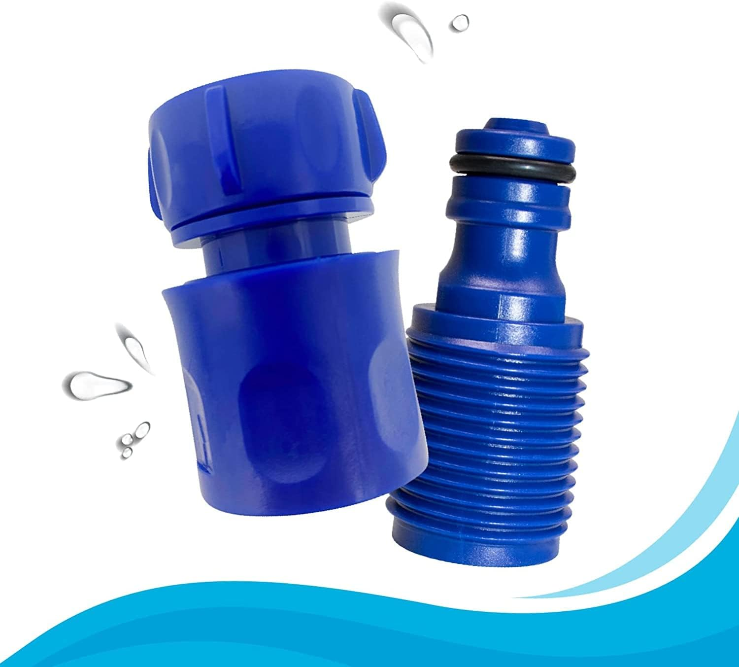 Marine Outboard Engine Flush Connect Kit, for Outboard Engines Including Mercury, Yamaha, Suzuki, Mariner and More, Blue image number 4