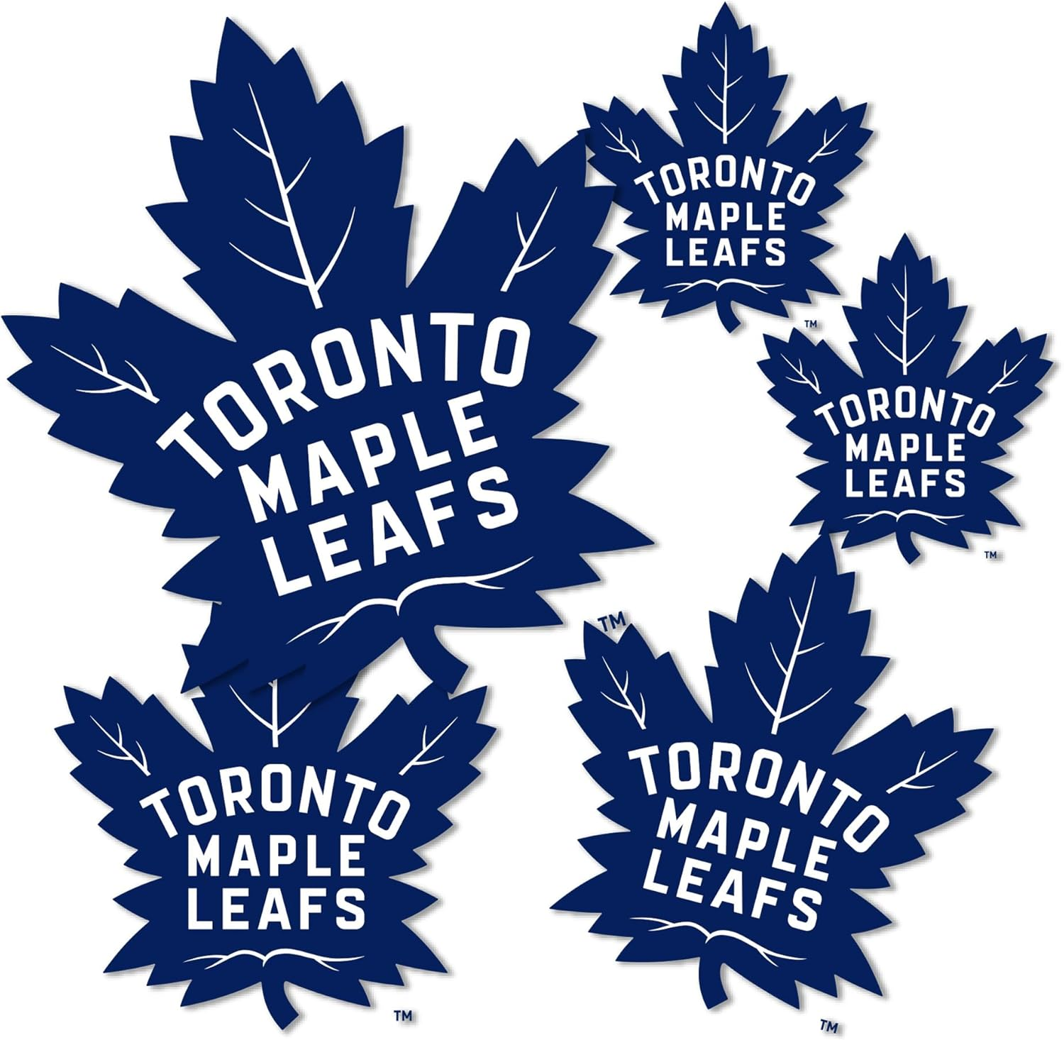 Toronto Maple Leafs Team NHL National Hockey League Sticker Vinyl Decal Laptop Water Bottle Car Scrapbook (Type 3 - Main Logo) image number 3