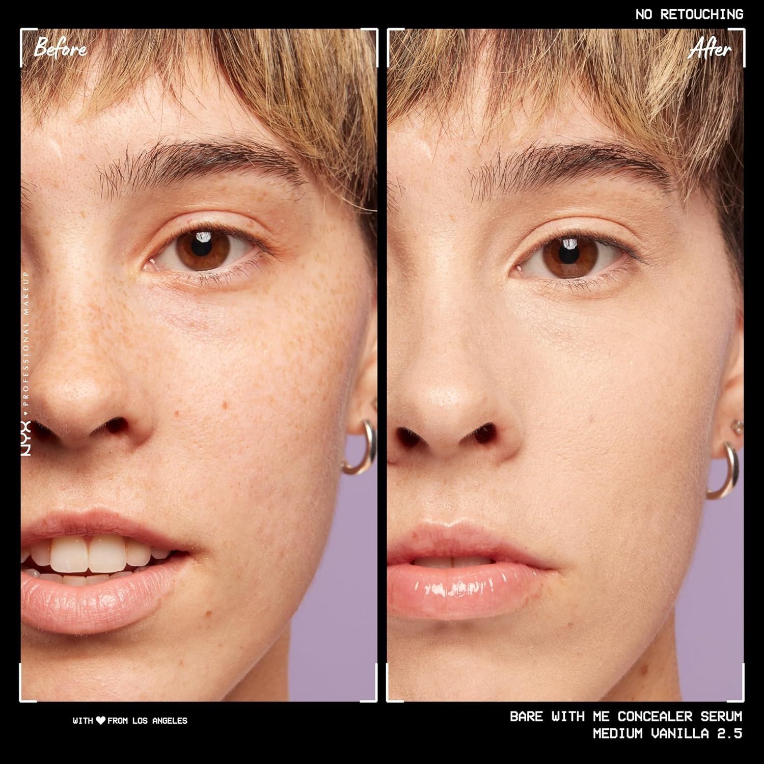 NYX Professional Makeup Bare with Me Concealer Serum 9.6 Ml, 2.5 Medium Vanilla image number 5