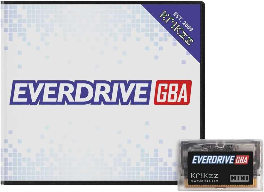EVERDRIVE GBA Mini Flash Cart - Black - 64GB - GBA Compatible