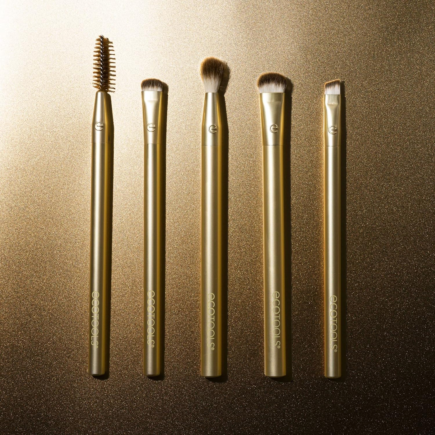Eco Tools Precious Metals Brightening Eye Makeup Brush Set image number 2
