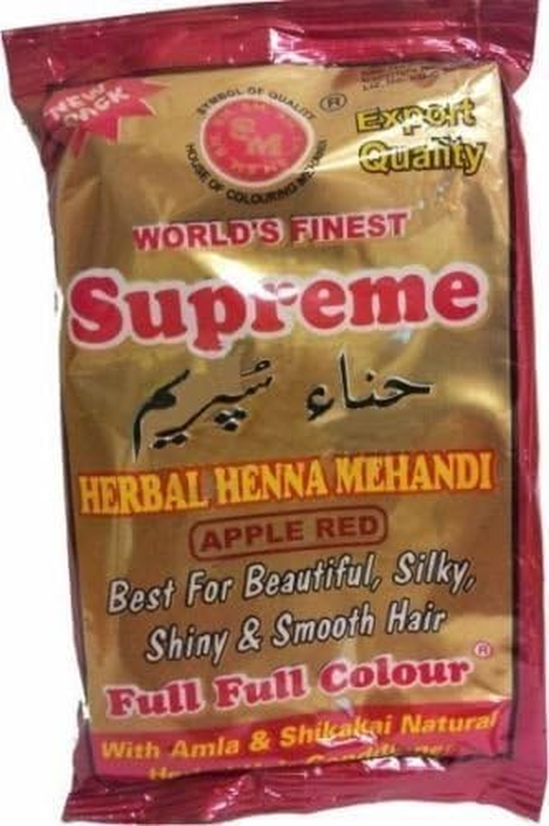3 X 150G SUPREME HERBAL HENNA Powder APPLE RED Hair Color