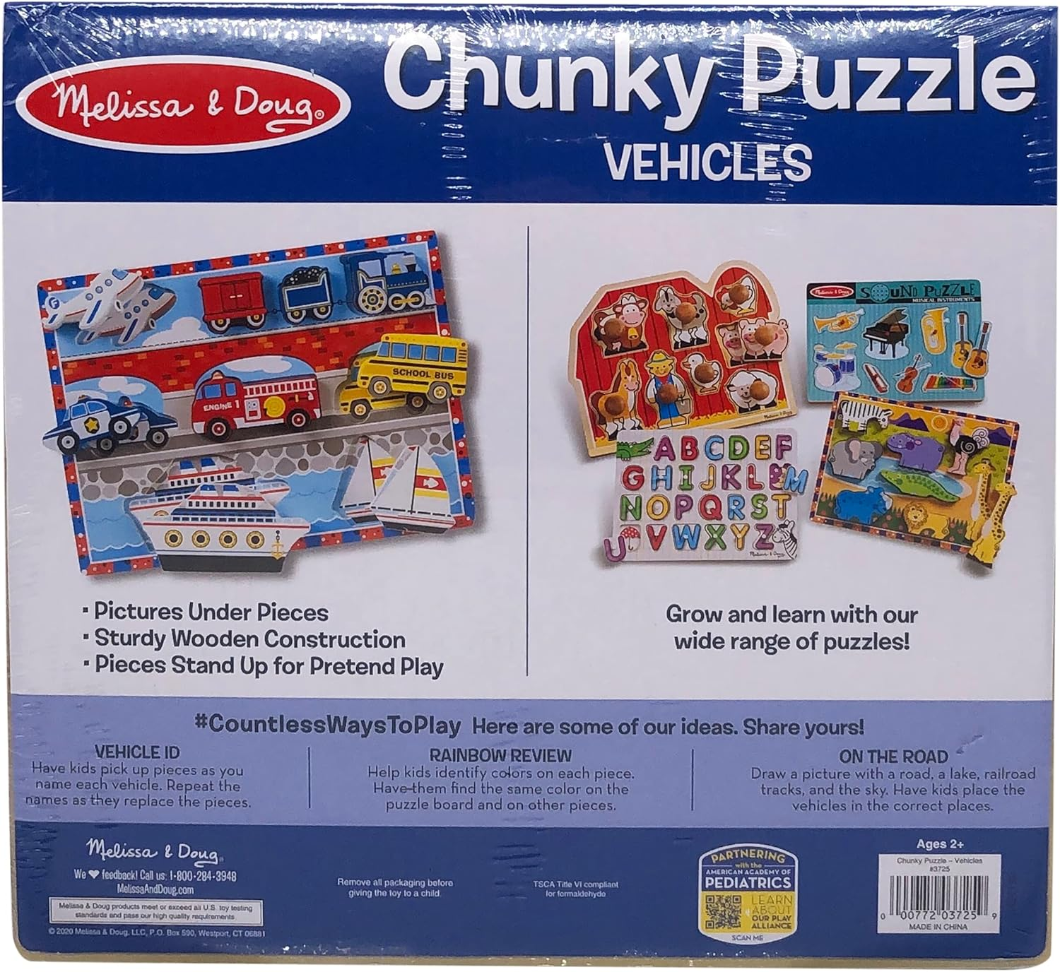 Melissa & Doug - Vehicles Chunky Puzzle image number 5