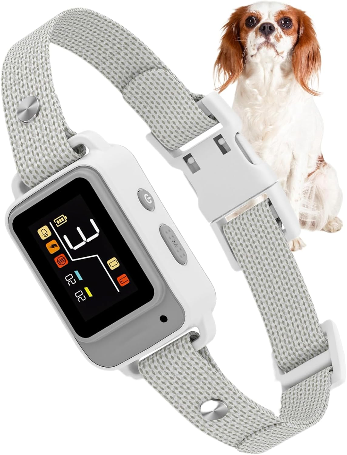 Barktec Smart Bark Collar for Dog Training: Dog anti Barking Collars with Vibration Optional Electric Shock Waterproof Rechargeable AI Technology Adjustable Fit All Small Medium Large Dogs image number 2