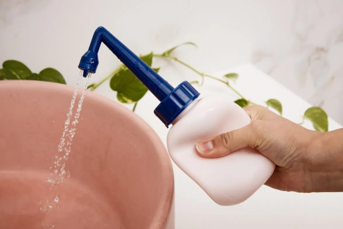 Kin Peri Bottle 300Ml | Ergonomic Postpartum Care Bottle | Gentle Cleansing for Vaginal and C-Section Recovery, Postpartum Care Portable Travel Bidet | 1 Count image number 1