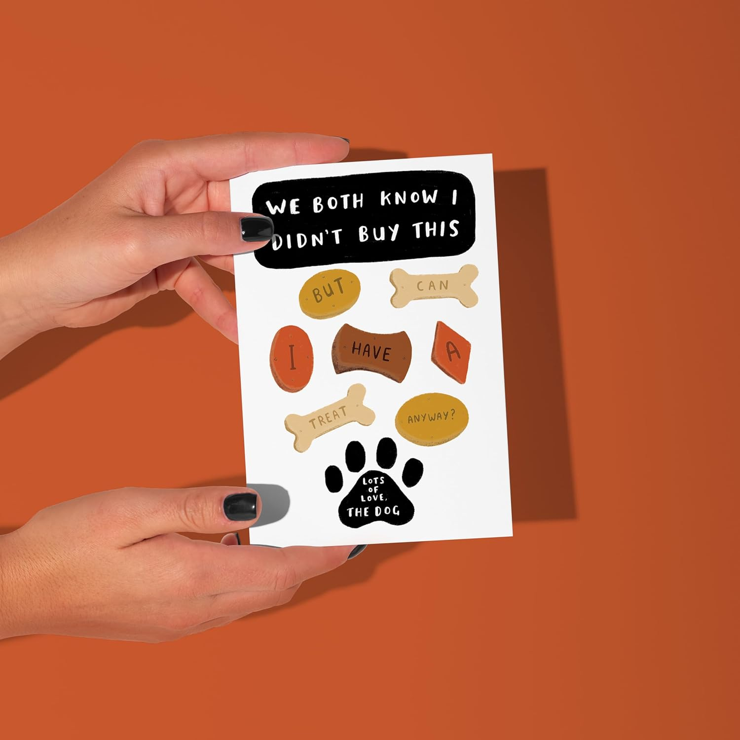 Limalima Funny Birthday Fathers Day Card from the Dog Perfect for Dad Son Daughter Wife Boyfriend Husband image number 2