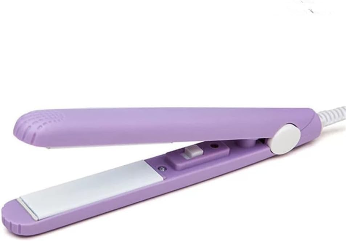 Purple 2024 New 2-In-1 Mini Ceramic Curling Iron and Straightener for Fine and Short Hair, 1/2 Inch Barrel image number 5